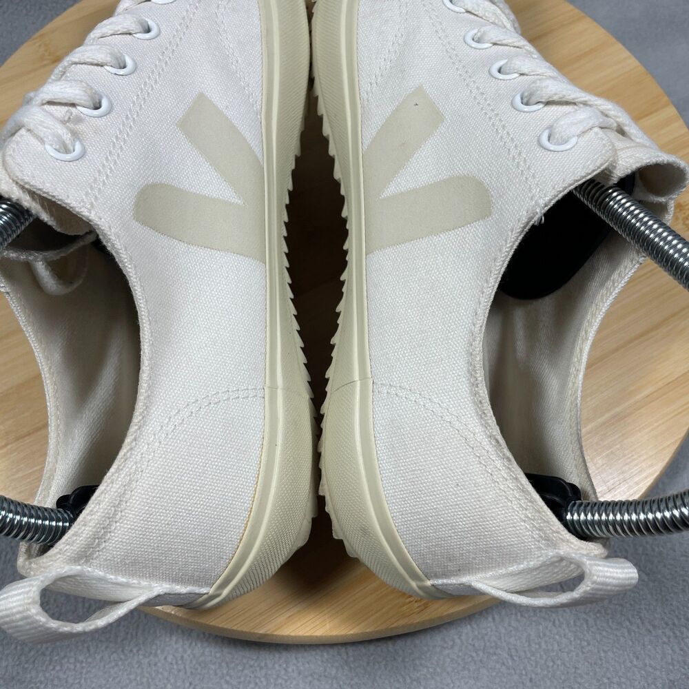 Veja Nova Low Womens Size US 9 Canvas Beige White Sneakers Low Top Shoes - Picture 12 of 16